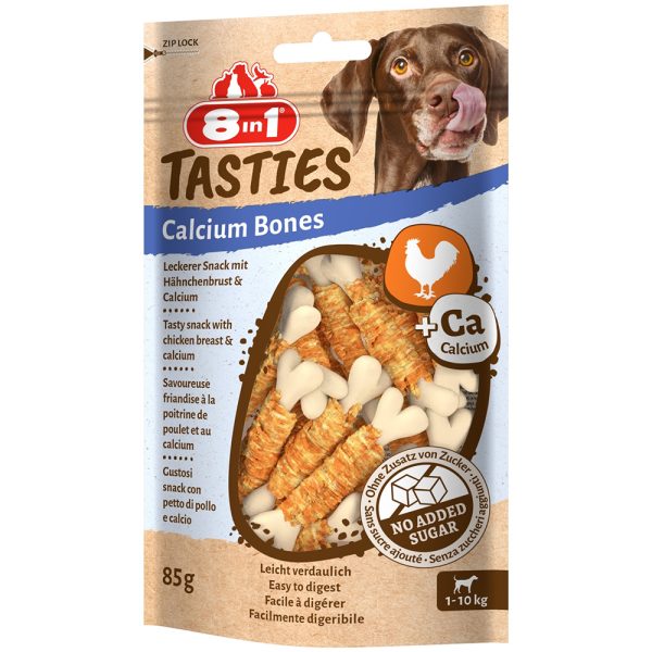 8in1 Tasties Kip Calcium Bones - 6 x 85 g