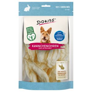 70g Dokas Konijnenoren Zonder Bont Gedroogde Hondensnacks