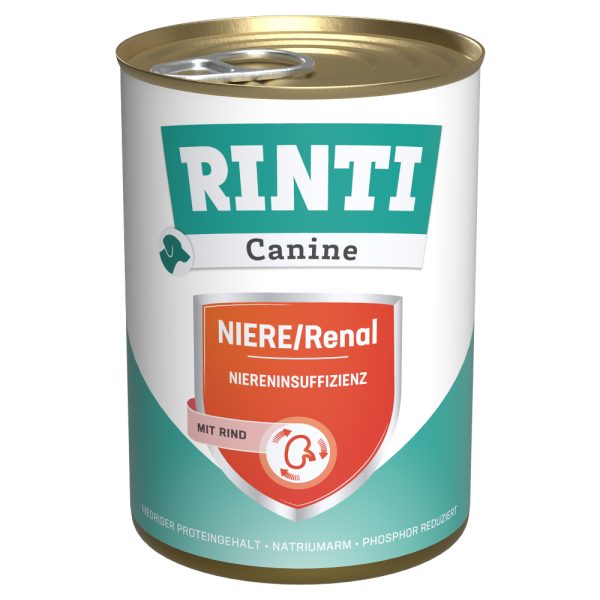 RINTI Canine Nieren-Renal met Rund 400 g Hondenvoer - 12 x 400 g