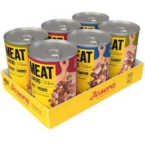 Voordeelverpakking: 24x400g Josera Meatlovers Menu Mix (3 soorten) nat hondenvoer