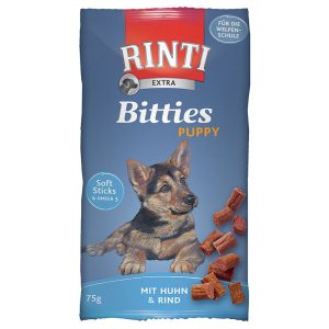2x75g Extra Puppy Bitties Kip & Rund Kip & Rund RINTI Hondensnacks