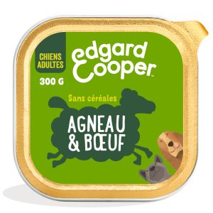 18x300g Edgard & Cooper Adult graanvrij lam, rund - Hondenvoer