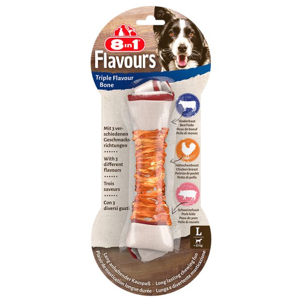 8in1 Triple Flavour Kauwbotten L - Voordeelpakket: 3 x 85 g
