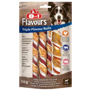 8in1 Triple Flavour Rolls Kauwsticks - Voordeelpakket: 3 x 3 Stuks
