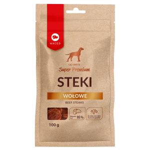 100g Maced Super Premium Beef Steaks Hondensnacks