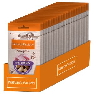 Nature's Variety Gevriesdroogde Vleeshapjes voor Honden - Kalkoen (20 x 20 g)