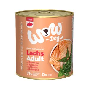 6x 800g WOW Adult Zalm Hondenvoer Nat