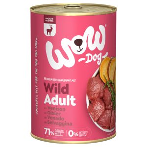 6x 400g WOW Adult Wild hondenvoer nat