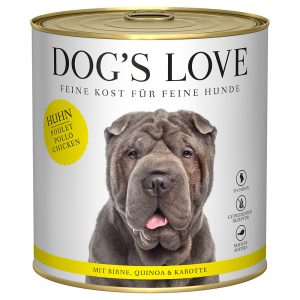 6x 800g Dog's Love Adult Kip Hondenvoer Nat