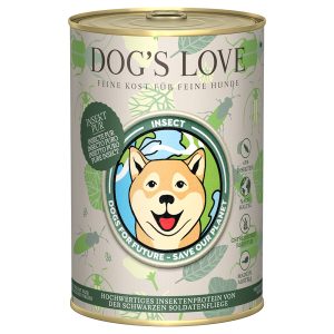6x 400g Dog's Love Insectenvoer Nat