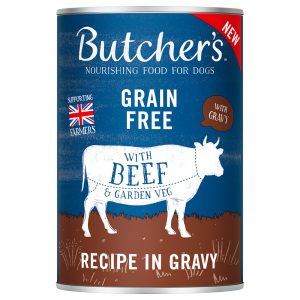 48x 400g Butcher's Original Graanvrij met Rundvlees in Saus Nat Hondenvoer