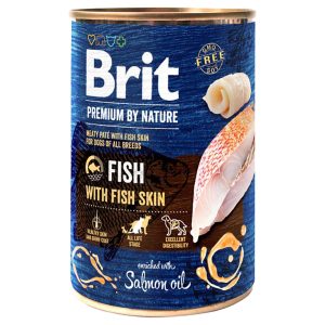 Brit Premium by Nature - Vis met Vissenhuid (12 x 400 g)