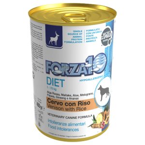 6x 400g Forza 10 Diet Laag Graan Wild & Rijst Hondenvoer Nat