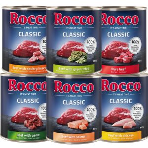 Gemengd probeerpakket  Rocco Classic 6 x 800g - 6 verschillende soorten