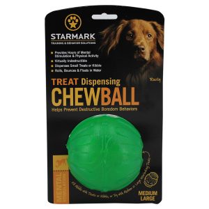 Starmark Treat Dispensing Chew Ball M/L ca.Ø9cm Hond