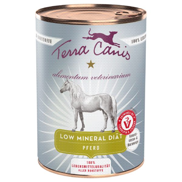 12x 400g Terra Canis Alimentum Veterinarium Mineraalarm Dieet Paard Hondenvoer Nat