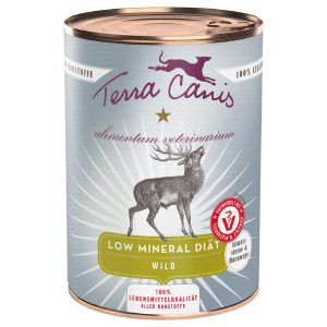 12x 400g Terra Canis Alimentum Veterinarium Mineraalarm Dieet Wilde Hondenvoer Nat