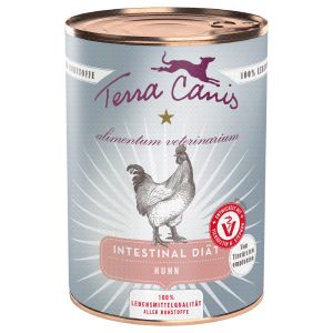 6x 400g Terra Canis Alimentum Veterinarium Intestinal Kip Hondenvoer Nat