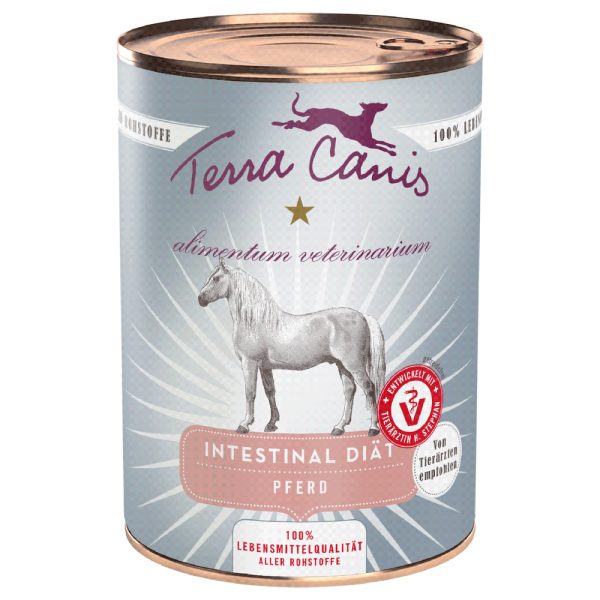 6x 400g Terra Canis Alimentum Veterinarium Intestinal Paardenvoer Nat
