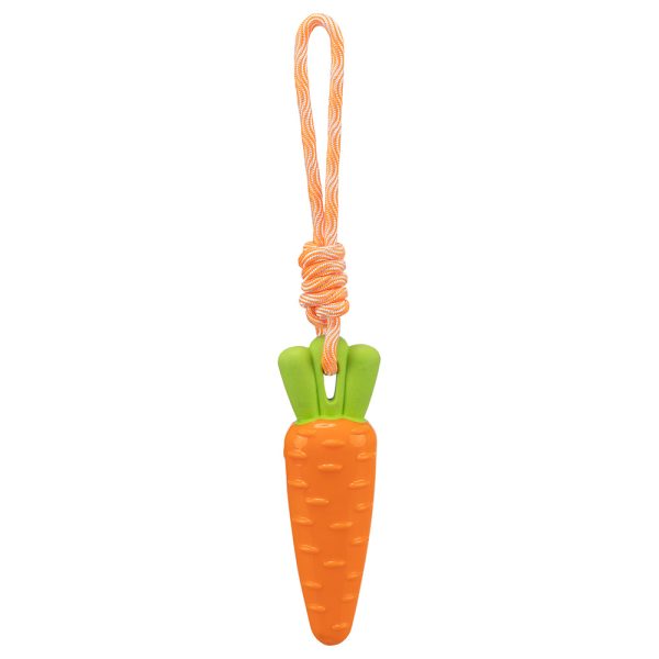 Trixie hondenspeeltje wortel aan een touw ca. L 39cm
