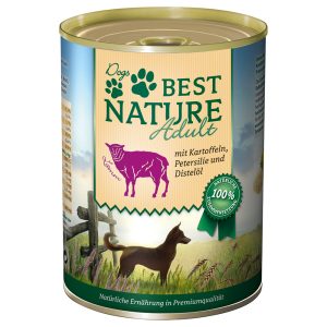 6x 400g Best Nature Dog Adult lam, aardappelen & peterselie nat hondenvoer