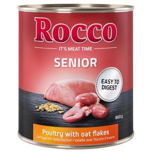 24x800g Senior Gevogelte & Havervlokken Rocco Hondenvoer