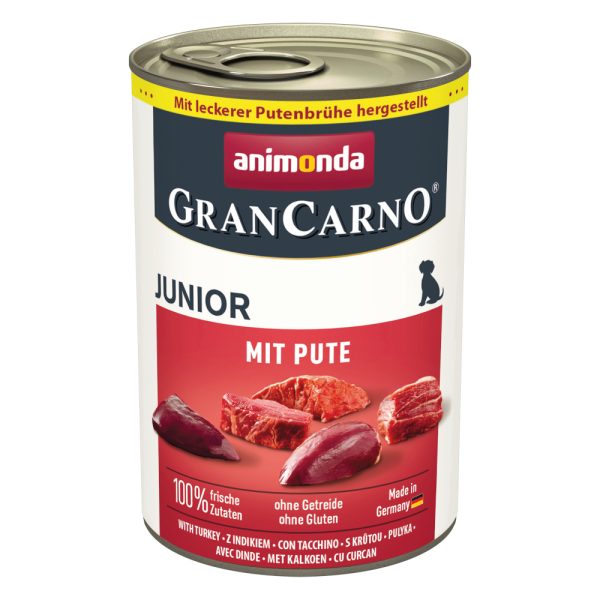 12x400g Junior: met Kalkoen Animonda GranCarno Hondenvoer
