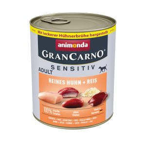 6x 800g animonda GranCarno Adult Sensitive Pure Kip & Rijst Honden Natvoer