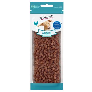 2 x 70 g Dokas Minis Kippenborst Hondensnacks