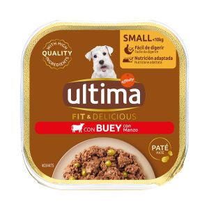 22 x 150 g Ultima Fit & Delicious Paté Mini Rund hondenvoer nat