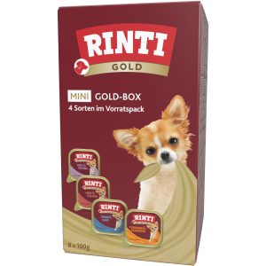 8x100g Gold Mini Mixpakket 4 Smaken Rinti Hondenvoer