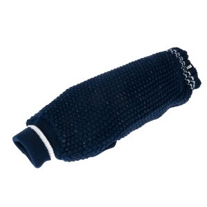 TIAKI gebreide reflecterende hondentrui, donkerblauw ca. 45cm ruglengte