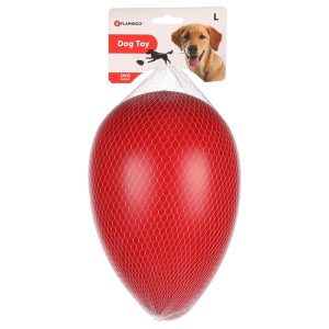 Flamingo hondenspeelgoed Drijf-ei Ovo, rood L: Ø 16,5 x 25 cm, voor honden
