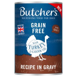 48x 400g Butcher's Original Graanvrij met kalkoen in saus Nat Hondenvoer