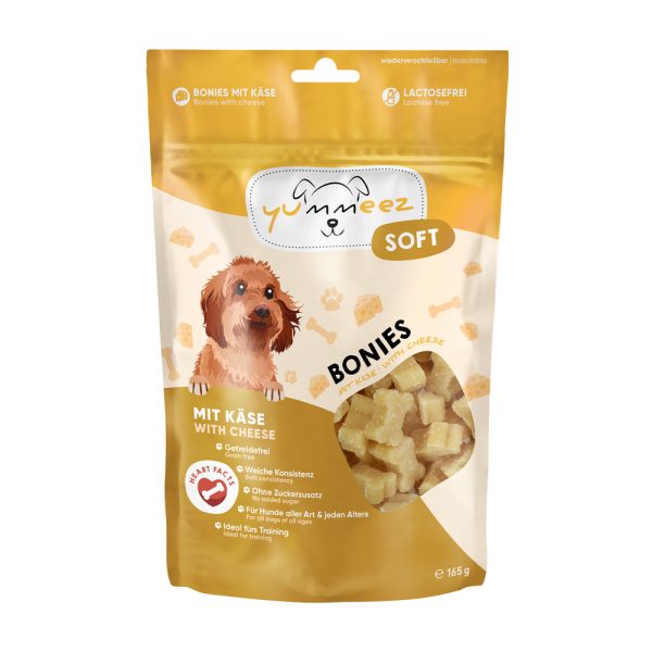 Dubbelpak: 2x165g Yummeez Soft Bonies Kaas Hondensnacks