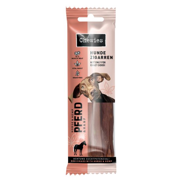Chewies Hondensigaren - Voordeelpakket: Paard & Hennep (4 x 75 g)