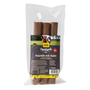 2x3 stuks Caniland kauwrol kip monoproteïne hondensnacks