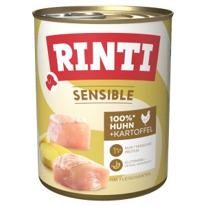 Rinti Sensible Gemengd Pakket 12 x 800 g Hondenvoer - Kip & Aardappel