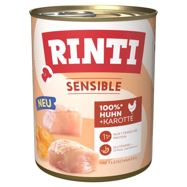 6x800g Rinti Sensible Kip & Wortel