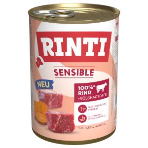 Rinti Sensible Puur 24 x 400 g - Rund & zoete aardappel