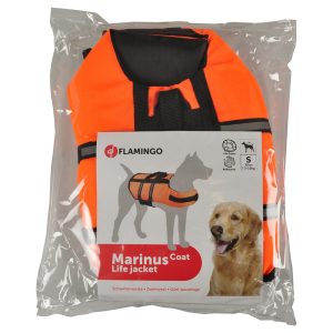 Flamingo zwemvest, oranje maat S: ca. 30cm ruglengte hond
