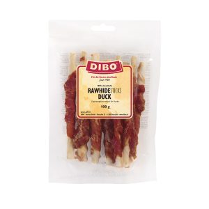 100g DIBO Rauwhuid sticks met eend hondensnacks