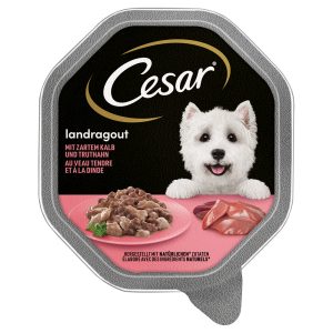 Cesar Multipack Hondenvoer 14 x 150 g - Landragout met Kalf & Kalkoen
