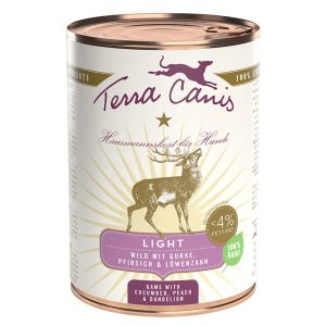Terra Canis Light 6 x 400 g - Wild met Komkommer, Perzik & Paardenbloem