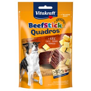 Voordeelpakket: 7x70g Vitakraft Beef Stick Quadros Kaas Hondensnacks