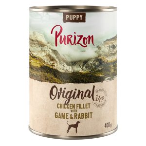 24 x 400 g Puppy: Kipfilet met wild en konijn