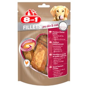 5x80g Fillets Pro Skin & Coat Maat S 8in1 Hondensnacks