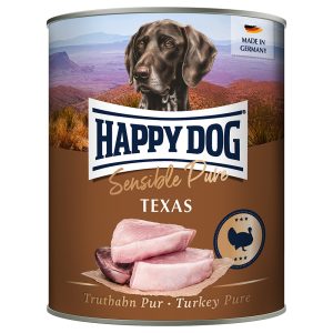 Voordeelpakket Happy Dog Puur 24 x 800 g Hondenvoer - Kalkoen puur