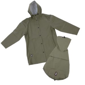 TIAKI Pet & Parent Regenjas in partnerlook regenjas voor hondenouders S/M + hond regenjas ruglengte 40 cm