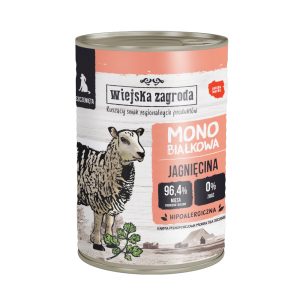 Voordeelverpakking 32x400g Wiejska Zagroda Dog Puppy lam natvoer voor honden